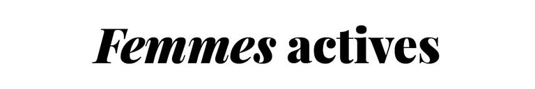 Femmes actives Femmes actives